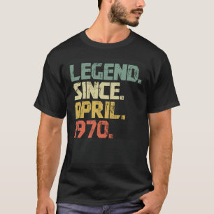 Camiseta Homens de 53 anos lenda mulheres desde abril de 19