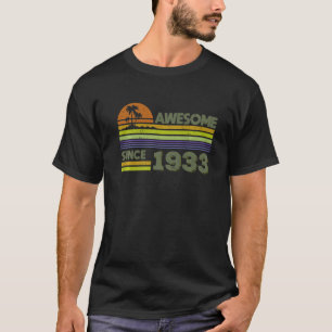 Camiseta Homens De 89 Anos Incrível Desde 1933
