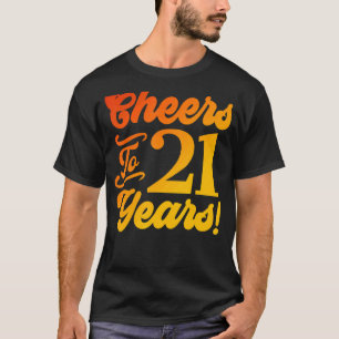 Camiseta Homens De aniversário de 21 anos 21 Anos De Idade