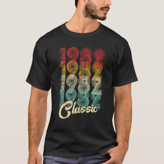 Camiseta Homens de aniversário de 40 anos de 1982 com 40 an