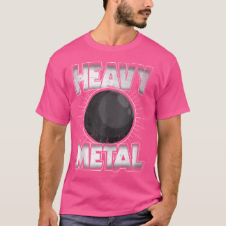 Camiseta Homens de atletas de potência de metal pesado disp
