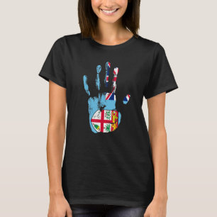 Camiseta Homens de Bandeira de Fiji Meninas