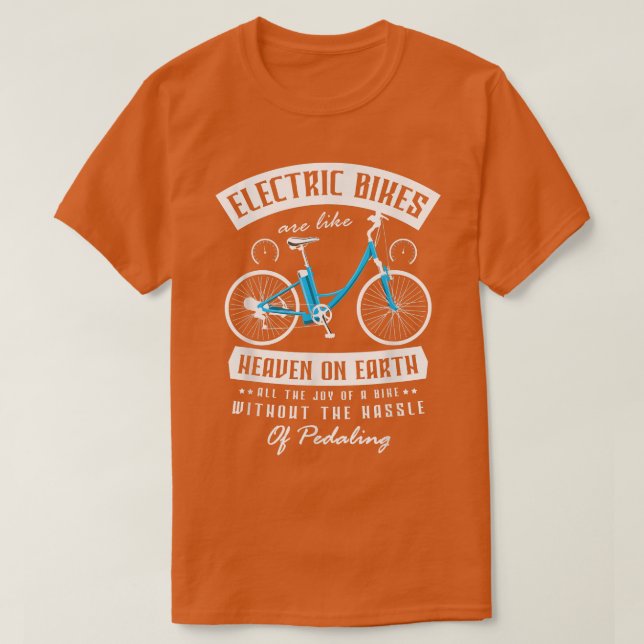 Camiseta Homens de bicicleta Monttainbike ebiker para um (Frente do Design)