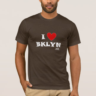Camiseta Homens de Brooklyn do coração de N.Y.E mim