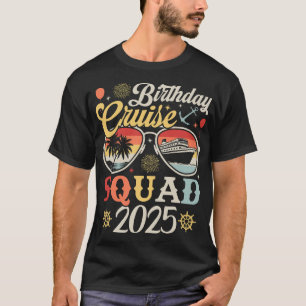 Camiseta Homens de Combate Familiar do Birthday Cruise Squa