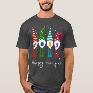 Camiseta Homens de Combinação da Família Gnomo Xmas do Feli
