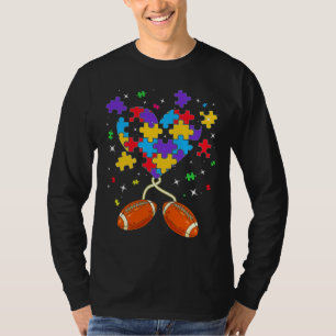 Camiseta Homens de Consciência sobre o Autismo do Futebol d