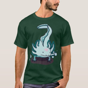 Camiseta Homens de Crianças Bonitos Kawaii Aolotl Aestheti