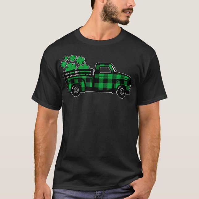 Camiseta Homens de Dia de São Patrício de Pedra de Caminhão (Frente)