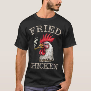 Camiseta Homens De Erva Gráfica De Frango Fedidos