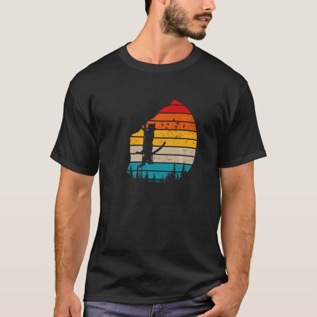 Camiseta Homens de Escala de Pedra do Gatinho Retron-Cat Su (Frente)