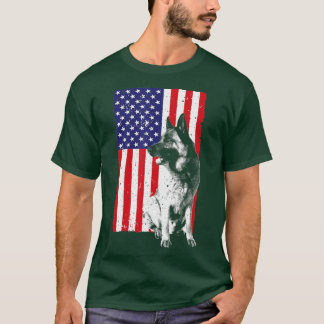Camiseta Homens de German shepherd Bonitos Mulheres Polícia