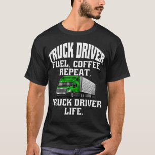 Camiseta Homens De Motorista De Caminhão De Grande Portão V