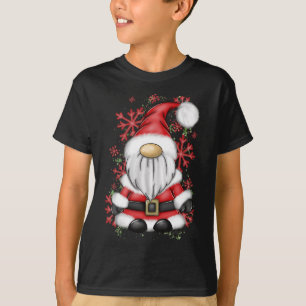 Camiseta Homens de Natal Sr. Claus Papais noeis Gnome Chris