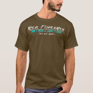 Camiseta Homens De Pesca Reais Sortudos