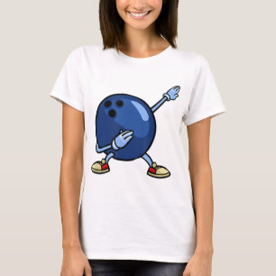 Camiseta Homens de Presente bola de boliche Mulheres Crianç