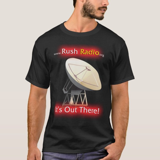 Camiseta Homens de rádio T da precipitação (Frente)