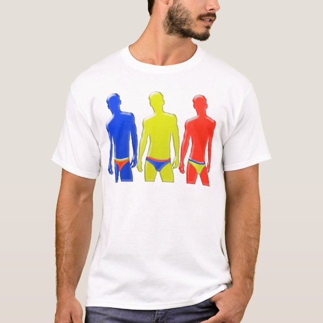 Camiseta Homens de roupa interior (Frente)