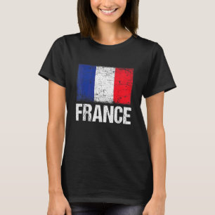 Camiseta Homens de Sinalizador Franceses Meninos Patriótico