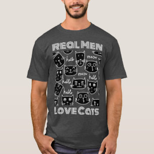 Camiseta Homens de verdade adoram gatos