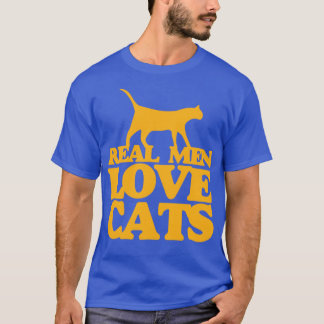Camiseta Homens de verdade adoram gatos1