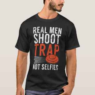 Camiseta Homens de Verdade Atiram em Trap Atirador Esporti