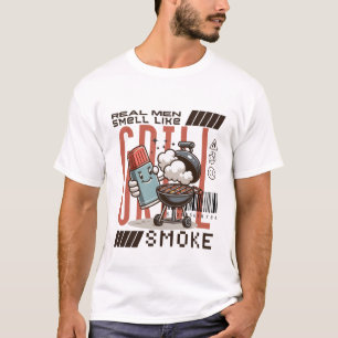 Camiseta Homens de verdade cheiram a fumaça