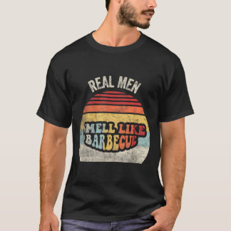 Camiseta Homens de Verdade Cheiram como Churrasco Divertido