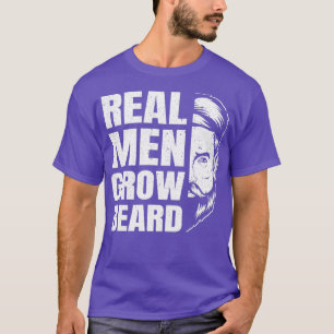 Camiseta Homens de verdade crescem barbas barba Hipster hom