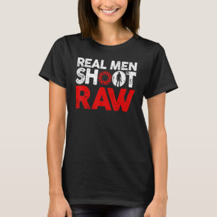 Camiseta Homens de verdade fotografam em bruto cameraman fo