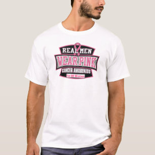 Camiseta Homens de Verdade Usam Rosa Por Todas as Mulheres