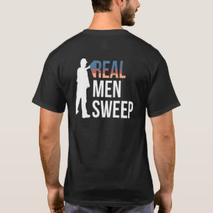 Camiseta Homens de Verdade Varrem Ondulação de Rink de Gelo