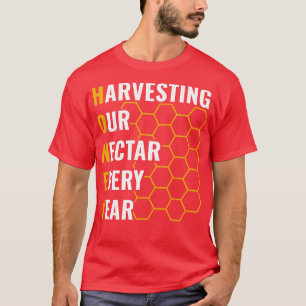 Camiseta Homens design captando nosso néctar