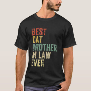 Camiseta Homens Dia dos Pais Melhor Gato Cunhado Já Vint