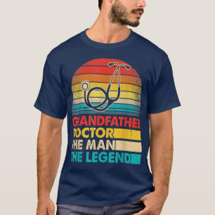 Camiseta Homens Dias de os pais Avô Doutor O Homem O Le