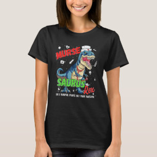 Camiseta Homens Dinosaurio Scrub Enfermeira Vida Café Rn M