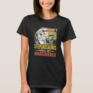 Camiseta Homens Distúrbios Stepdadsaurus Dinosaur Rex Fat