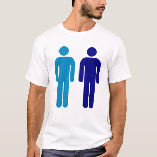 Camiseta Homens do azul do orgulho gay dos meninos somente