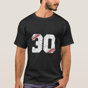 Camiseta Homens do Dia do Baseball com 30 anos de idade