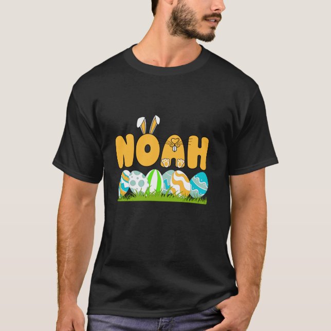 Camiseta Homens do Dia do felz pascoa Nome Personalizado No (Frente)