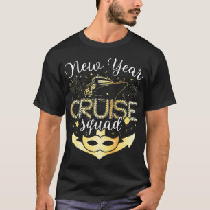 Camiseta Homens do Esquadrão de Cruzeiros de Ano Novo