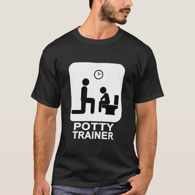Camiseta Homens do instrutor do Potty - obscuridade (Frente)