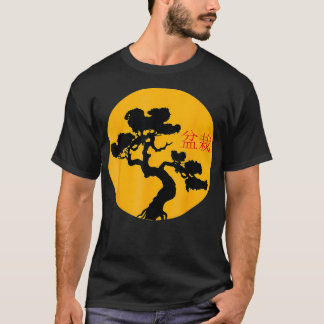 Camiseta Homens do Japão Crianças Retro Bonsai Tree