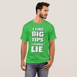 Camiseta Homens do lado da entrega Gig Eu gosto de grandes 