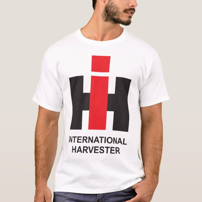 Camiseta Homens do logotipo de IH Internacional Ceifeira (Frente)