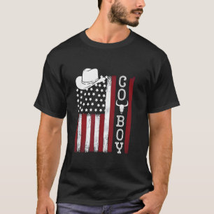 Camiseta Homens do País Ocidental Adolescente Menino Rodeio