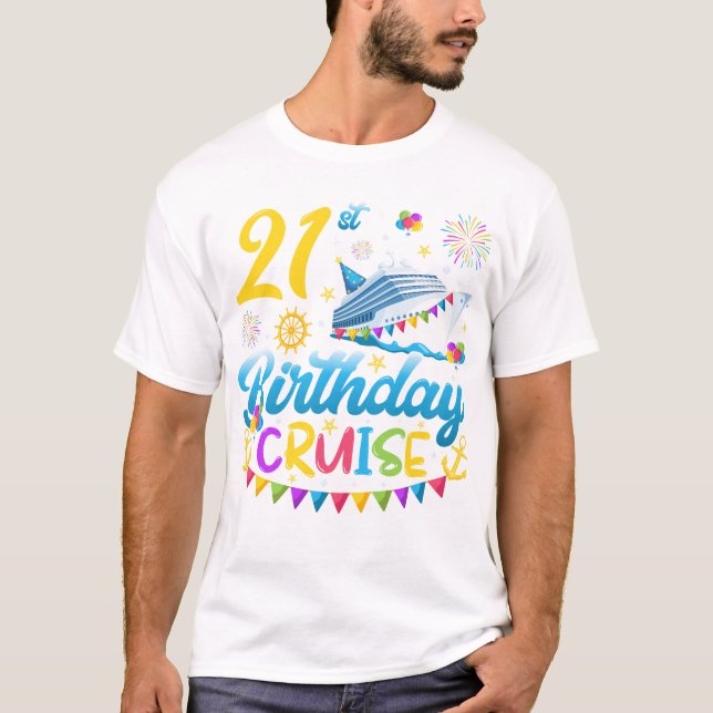 Camiseta Homens do Partido aniversário de 21 anos Cruise B  (Frente)