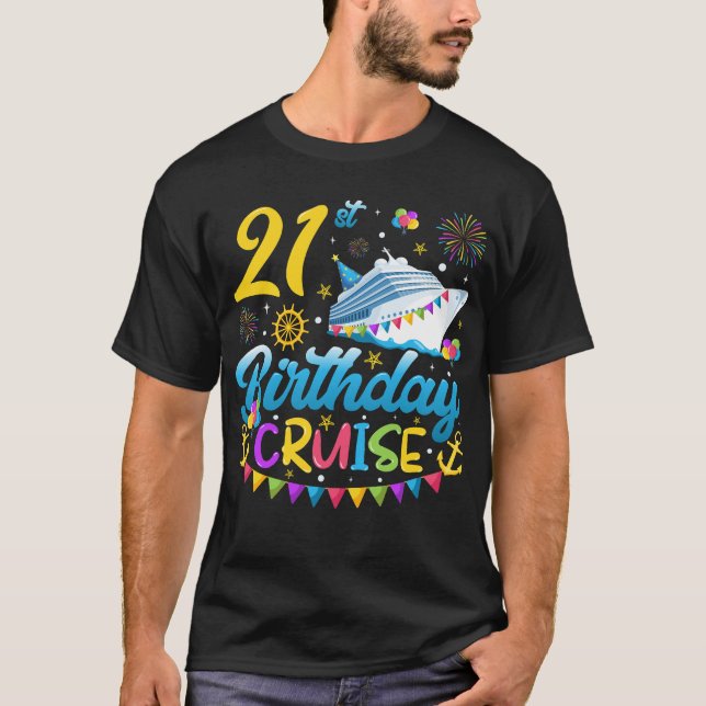 Camiseta Homens do Partido aniversário de 21 anos Cruise B  (Frente)
