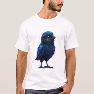 Camiseta Homens do Pássaro Azul da Galáxia Cósmica
