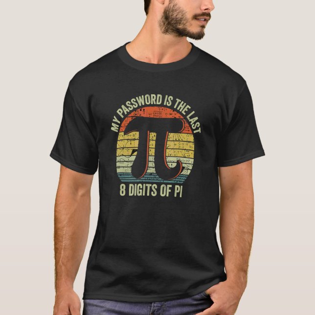 Camiseta Homens do Pi Dia Mulheres Nerd Professores De Geek (Frente)